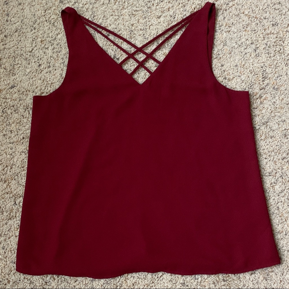 NWOT - Wine colored Express tank